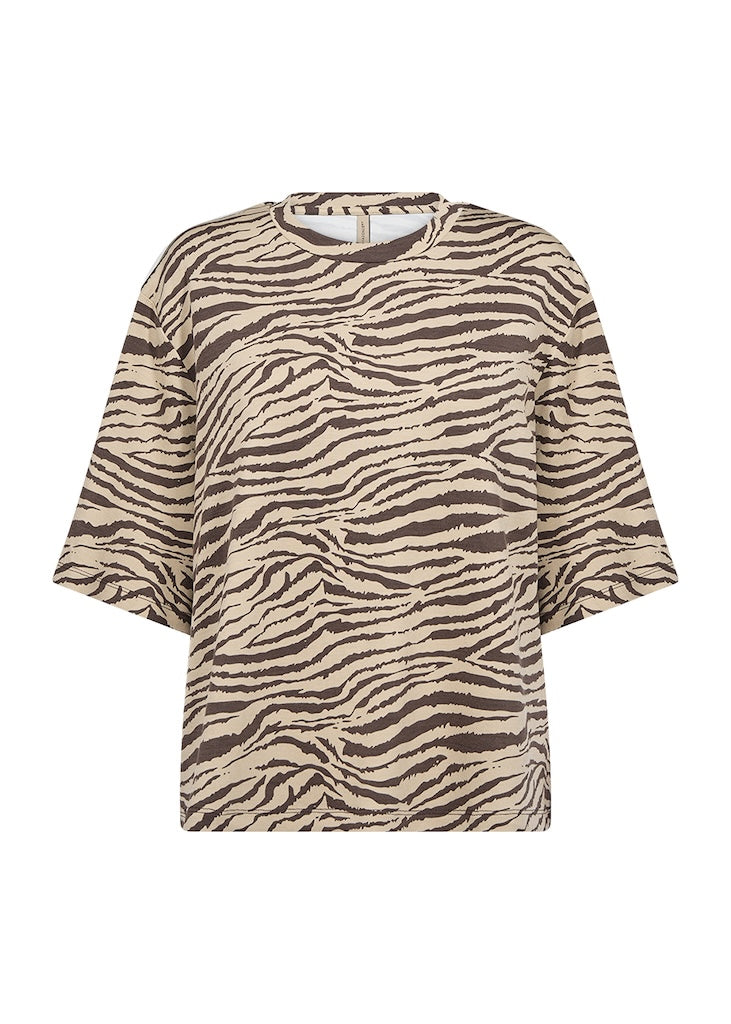 Banu Shirt mit 3/4 Ärmel mit Zebraprint
