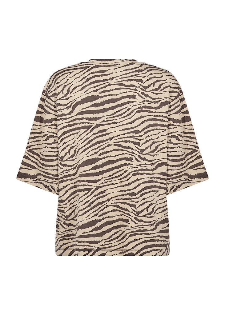 Banu Shirt mit 3/4 Ärmel mit Zebraprint