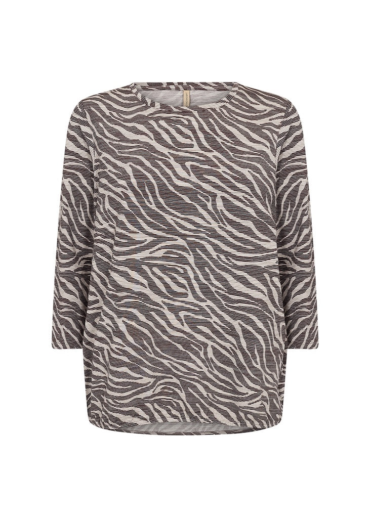 Zebra Shirt mit 3/4 Ärmeln