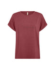 Glitzer Courage Shirt in Blutrot