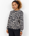 Banu Sweatshirt mit Zebramuster
