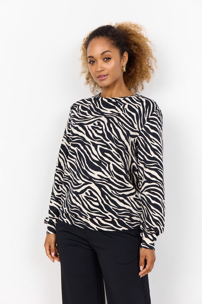 Banu Sweatshirt mit Zebramuster