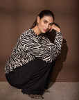 Banu Sweatshirt mit Zebramuster