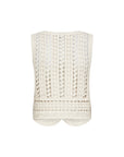 Häkel-Weste in Creme