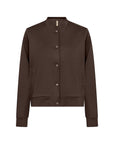 Jacke mit Druckknöpfen in braun
