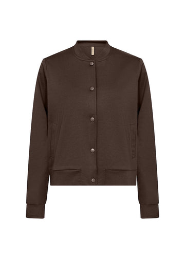 Jacke mit Druckknöpfen in braun