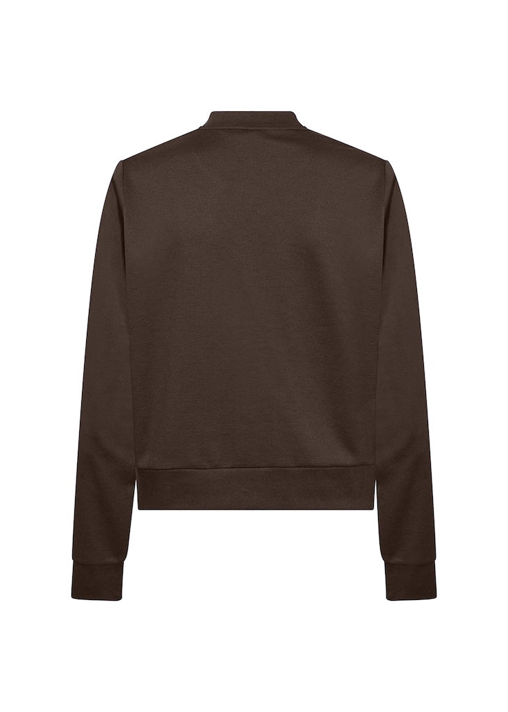 Jacke mit Druckknöpfen in braun