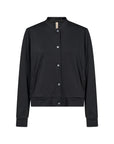 Jacke mit Druckknöpfen in schwarz