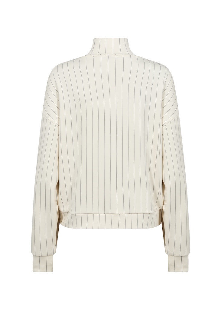 Banu Nadelstreifen-Jacke in Creme