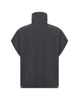Weste in grau mit Stehkragen