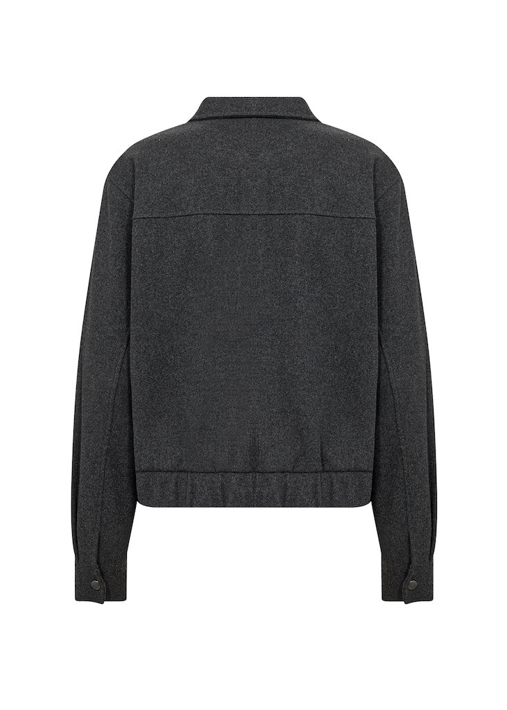 Jacke mit Pattentaschen in Grau