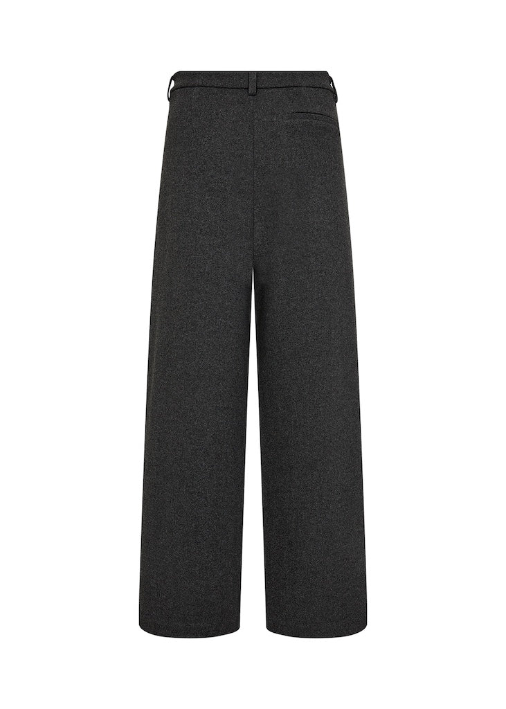 Weite Anzughose in Grau