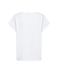 Shirt Basic mit Schleifenprint in weiß