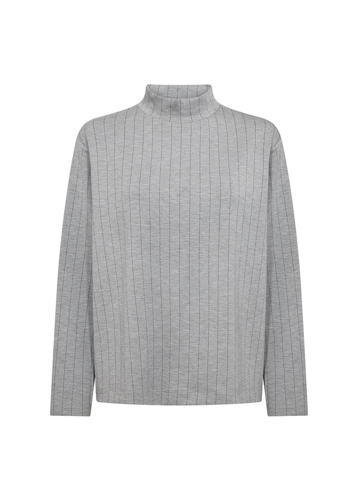 Banu Sweater mit Nadelstreifen in Grau