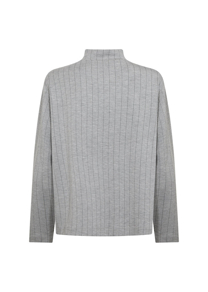 Banu Sweater mit Nadelstreifen in Grau