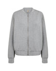 Banu Sweatjacke mit Nadelstreifen in Grau