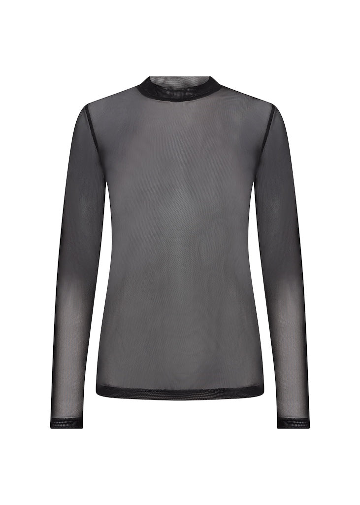 Durchsichtiges Shirt in Schwarz
