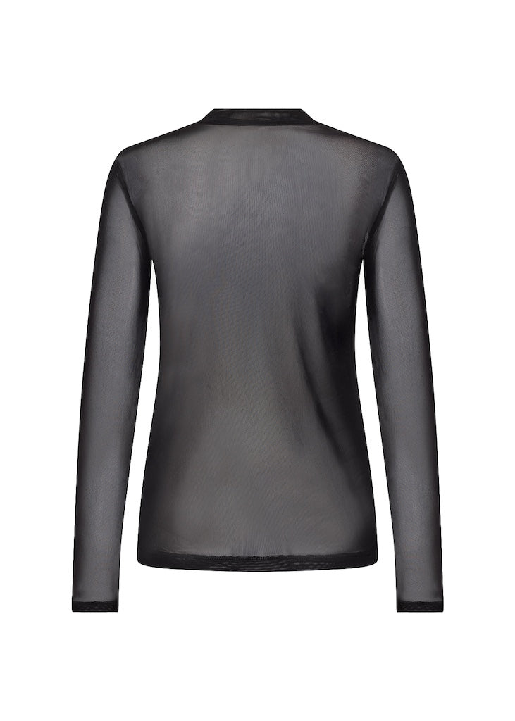 Durchsichtiges Shirt in Schwarz
