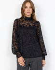 Bluse mit eleganten Spitzendetails