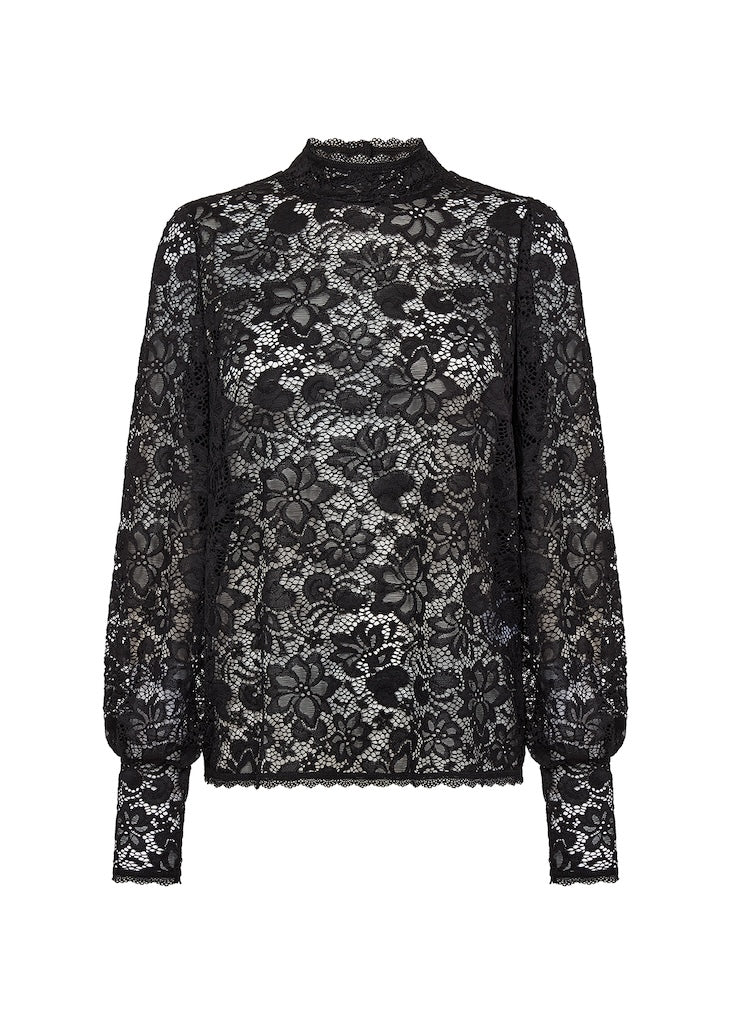 Bluse mit eleganten Spitzendetails