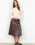 Longshirt mit zartem Wellenmuster