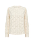 Longshirt mit zartem Wellenmuster