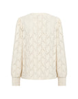 Longshirt mit zartem Wellenmuster