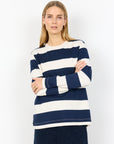 Shirt langarm gestreift blau