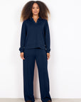 Banu Pullover mit Kragen in Navy
