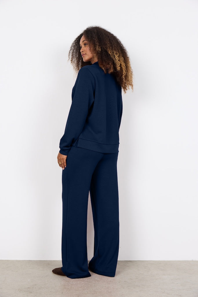 Banu Pullover mit Kragen in Navy