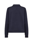 Banu Pullover mit Kragen in Navy