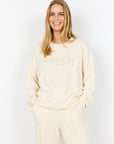 Banu Pullover in Creme mit dem Print 'Fresh'