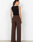 Top mit Spitzendetails und V- Ausschnitt in Schwarz