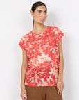 Mesh Shirt mit Blumenprint