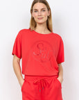 Banu Shirt in Erdbeerrot