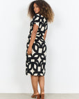Baumwollkleid mit geometrischen Print