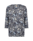 Shirt mit 3/4 Ärmeln mit Blumenprint