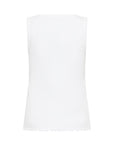 Basic Top aus Baumwolle in Weiß
