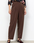 Edle Hose mit Bundfalte in Braun (8694)