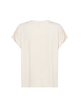 Kurzarm Glanz-Bluse mit gerafftem Ausschnitt