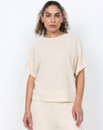 Transparentes Shirt in Creme