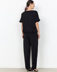 Banu Shirt mit Kordelzug in Schwarz