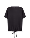Banu Shirt mit Kordelzug in Schwarz