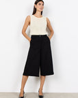 Weite 3/4 Hose in Schwarz