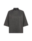 Edles Shirt mit hohem Kragen in Anthrazit