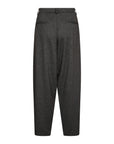 Weiche Hose mit Bundfalte in Anthrazit