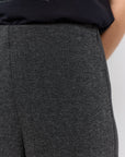 Hose mit geradem Bein und Struktur