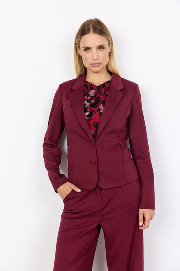 Basic Blazer in Bordeaux