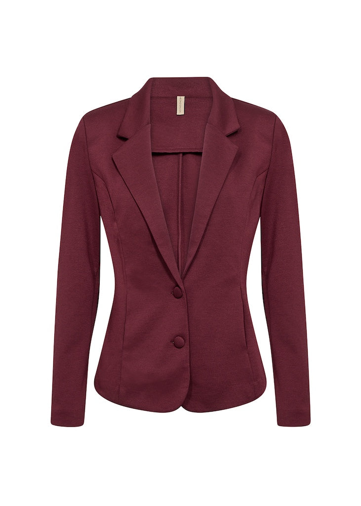 Basic Blazer in Bordeaux
