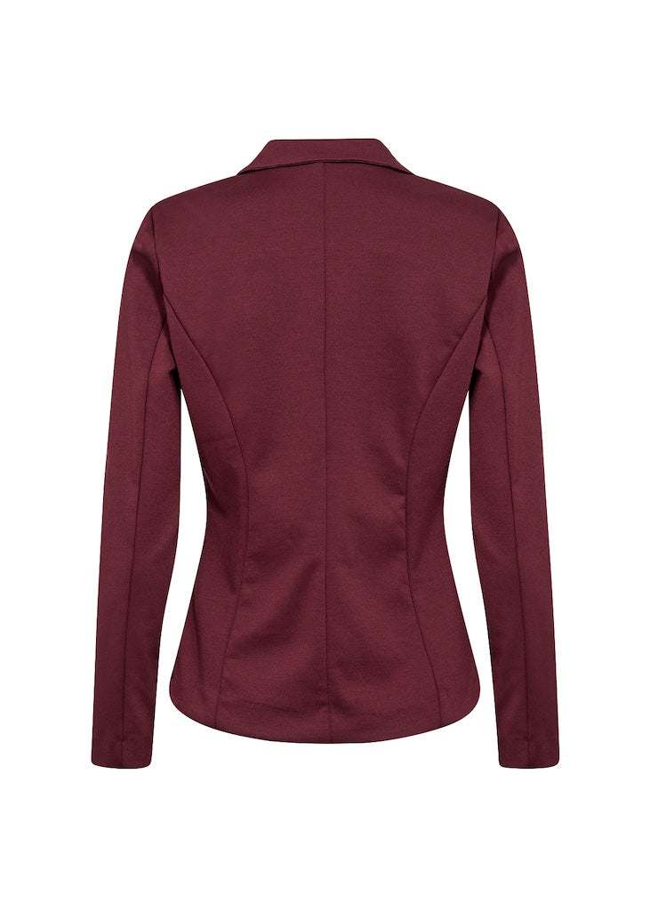 Basic Blazer in Bordeaux